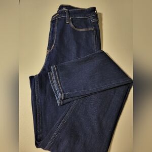 Old Navy High Rise Wow Super Skinny Size 6 Tall Dark Wash